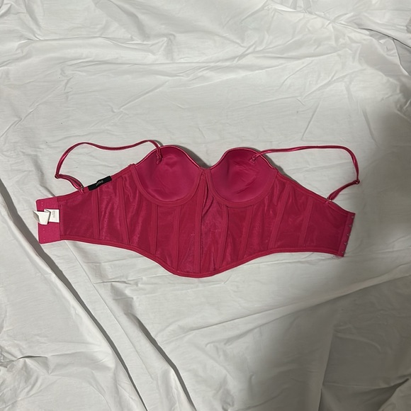 Forever 21 hot pink bustier top - Picture 4 of 5